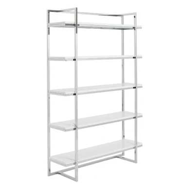 Reza Shelf - White/Chrome 1 Reza Shelf - White/Chrome