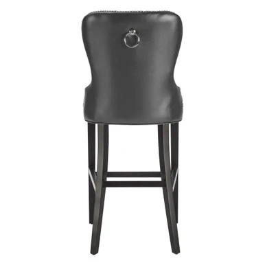 Charlotte Leather Stool - Espresso 3 Charlotte Leather Stool - Espresso - Image 3