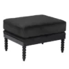 Spindle Ottoman - High Gloss Black