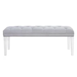 Charlotte Bench - High Gloss White