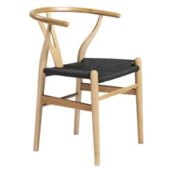 Tia Dining Chair Natural/Black - Set Of 2