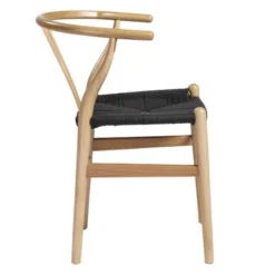 Tia Dining Chair Natural/Black - Set Of 2 -LOVESE Furniture Shop 013147587 3 50729.1690285895.386.513 1