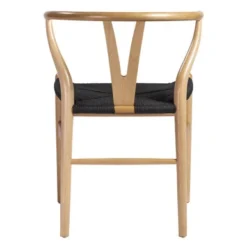 Tia Dining Chair Natural/Black - Set Of 2 -LOVESE Furniture Shop 013147587 5 59357.1690285895.386.513
