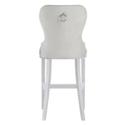 Charlotte Stool - High Gloss White -LOVESE Furniture Shop 013166447 3 20851.1690268772.386.513