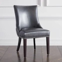 Versailles Leather Dining Chair - Espresso -LOVESE Furniture Shop 013598441 81529.1690272143.386.513