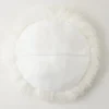 Mongolian Round Pillow 18" - White