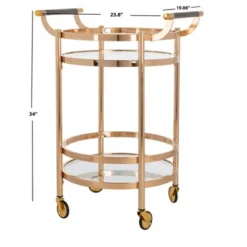 Sierra Bar Cart - Gold -LOVESE Furniture Shop 070159215 3 18855.1690281554.386.513