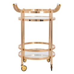Sierra Bar Cart - Gold -LOVESE Furniture Shop 070159215 91337.1690281553.386.513