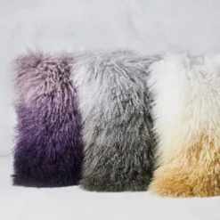 Ombre Mongolian Pillow 22" - Grey/Charcoal 8 Ombre Mongolian Pillow 22" - Grey/Charcoal -LOVESE Furniture Shop 940159915 3 66520.1690271935.386.513