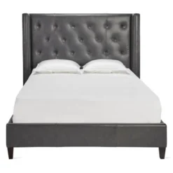 Porter Leather Bed