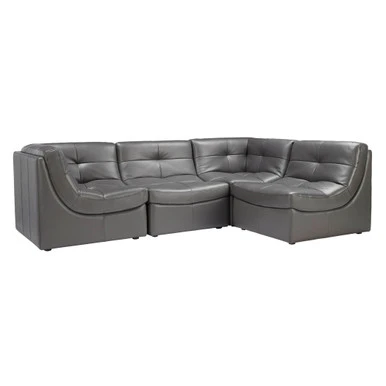 Convo Leather Sectional - 4 PC 1 Convo Leather Sectional - 4 PC