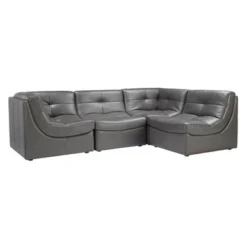 Convo Leather Sectional - 4 PC