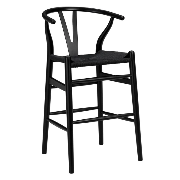 Tia Counter Stool - Black/Black 1 Tia Counter Stool - Black/Black