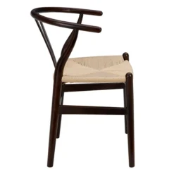 Tia Dining Chair Walnut/Natural - Set Of 2 -LOVESE Furniture Shop webimage 013106075 3 jpg 1