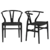 Tia Dining Chair Black/Black - Set Of 2