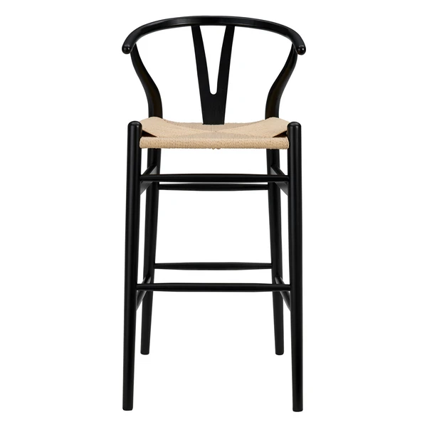 Tia Bar Stool - Black/Natural 2 Tia Bar Stool - Black/Natural - Image 2