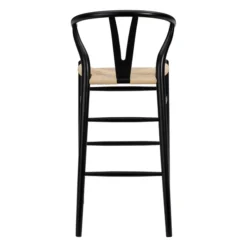Tia Bar Stool - Black/Natural 9 Tia Bar Stool - Black/Natural -LOVESE Furniture Shop webimage 013144108 4 jpg