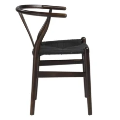 Tia Dining Chair Walnut/Black - Set Of 2 -LOVESE Furniture Shop webimage 013147761 3 jpg