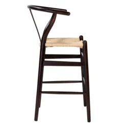 Tia Counter Stool - Walnut/Natural 9 Tia Counter Stool - Walnut/Natural -LOVESE Furniture Shop webimage 013174865 2 jpg