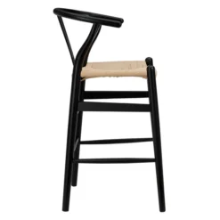 Tia Counter Stool - Black/Natural -LOVESE Furniture Shop webimage 013175628 2 jpg