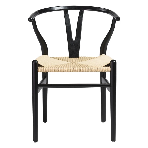 Tia Dining Chair Black/Natural - Set Of 2 2 Tia Dining Chair Black/Natural - Set Of 2 - Image 2