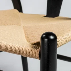 Tia Dining Chair Black/Natural - Set Of 2 -LOVESE Furniture Shop webimage 013191573 DTL jpg 1