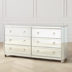 Simplicity Mirrored 6 Drawer Chest -LOVESE Furniture Shop webimage 014209306 ALT