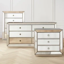 Omni Mirrored 5 Drawer Chest -LOVESE Furniture Shop webimage 014753648 014761886 014775920 GROUP 2