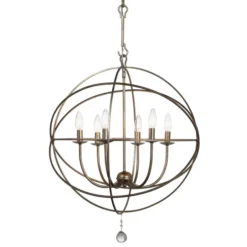 Eclipse Chandelier - Olde Silver