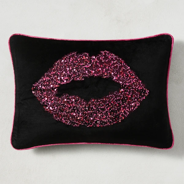Kiss Lumbar Pillow - Fuchsia 1 Kiss Lumbar Pillow - Fuchsia