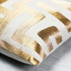 Nikki Chu - Mandala Pillow 22" - Gold -LOVESE Furniture Shop webimage 040249727 DTL