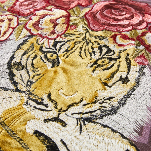 Jungle Queen Pillow 22" - Aubergine 3 Jungle Queen Pillow 22" - Aubergine - Image 3