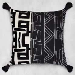 Nikki Chu - Zulu Pillow 22" - Black