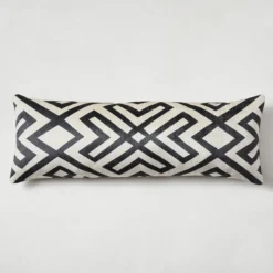 Nikki Chu - Kenya Lumbar Pillow - Charcoal