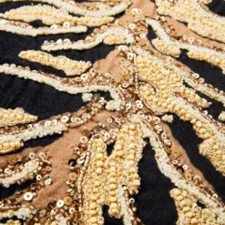 Eliza Pillow 20" - Black/Gold -LOVESE Furniture Shop webimage 040412990 DTL2