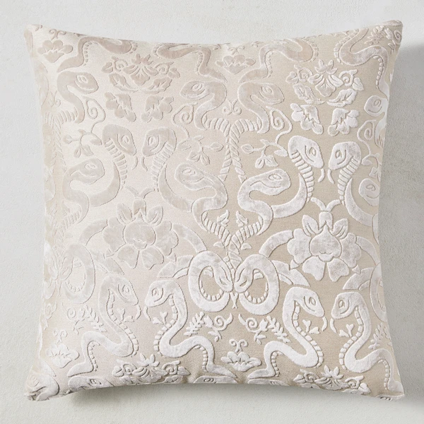 Giardino Pillow 22" - Silver 1 Giardino Pillow 22" - Silver