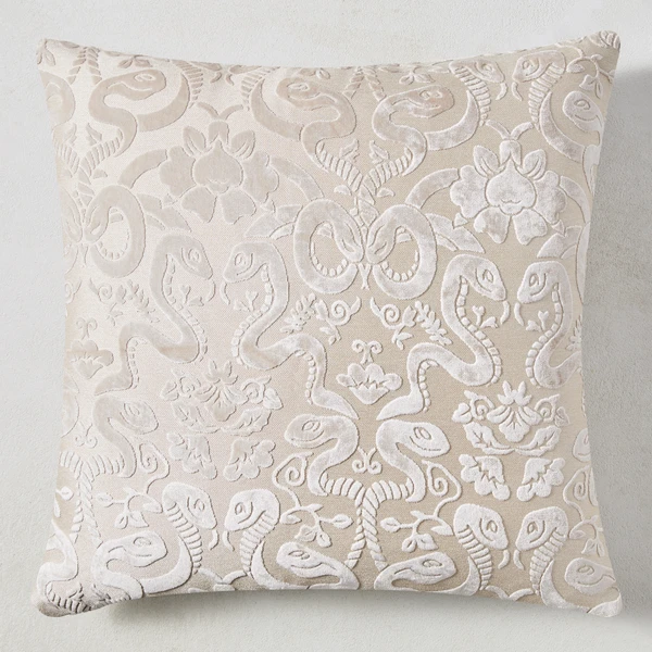 Giardino Pillow 22" - Silver 2 Giardino Pillow 22" - Silver - Image 2