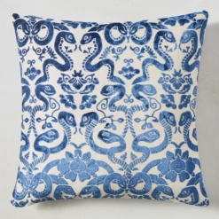 Giardino Pillow 22" - Navy
