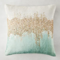 Joie De Vivre Pillow 22" - Aqua