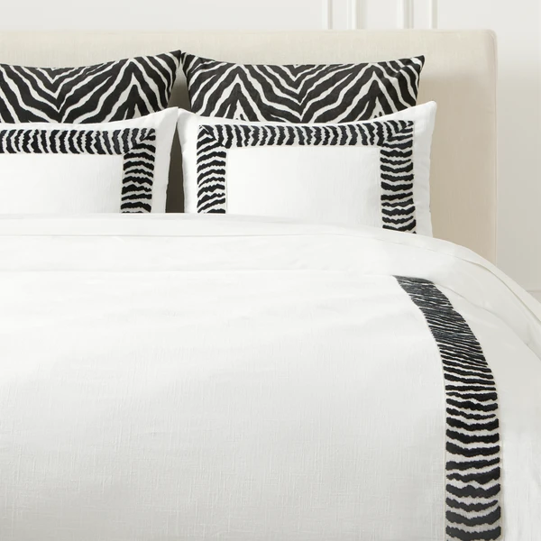 Nikki Chu - Hasina Bedding - Black 1 Nikki Chu - Hasina Bedding - Black