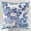 Dragon Pillow 22" - Sapphire