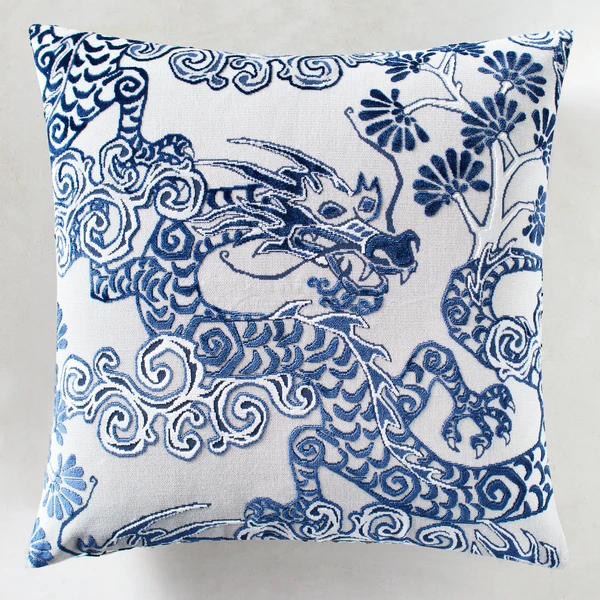 Dragon Pillow 22" - Sapphire 1 Dragon Pillow 22" - Sapphire