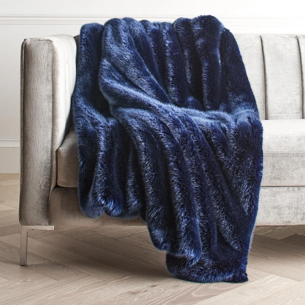 Bijou Throw - Sapphire 1 Bijou Throw - Sapphire