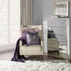 Bijou Throw - Aubergine -LOVESE Furniture Shop webimage 043420961 rv4 jpg