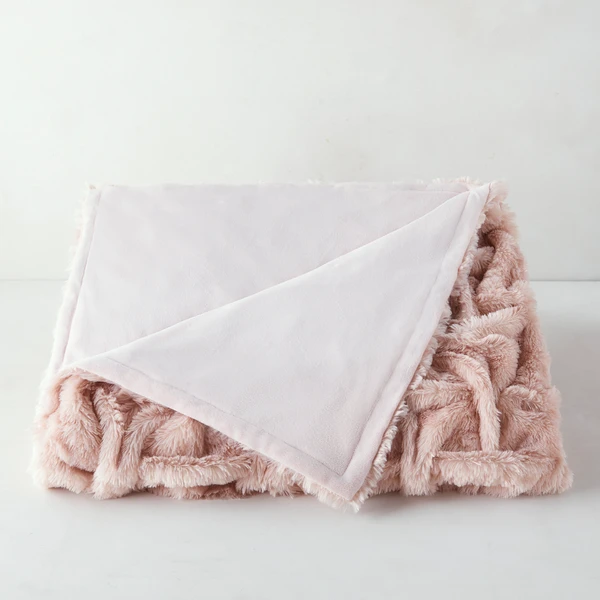 Oslo Throw - Blush 2 Oslo Throw - Blush - Image 2