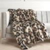 Leopard Oversized Throw - Black