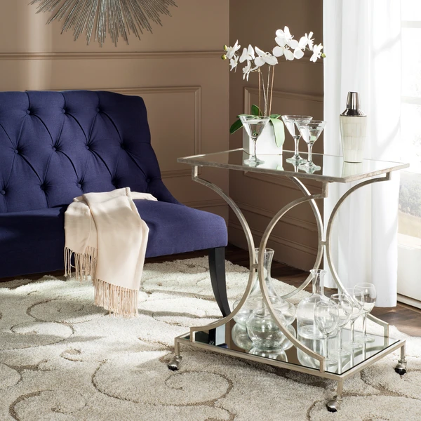 Arden Bar Cart - Silver 5 Arden Bar Cart - Silver - Image 5