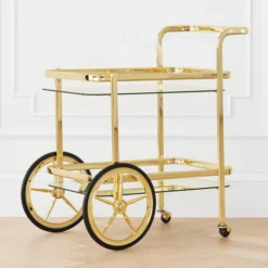 Trolley Bar Cart 9 Trolley Bar Cart -LOVESE Furniture Shop webimage 070766627 alt3