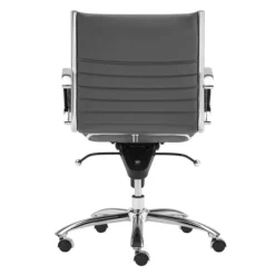 Darby Low Back Office Chair - Grey -LOVESE Furniture Shop webimage 120102135 4 jpg