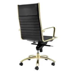 Darby High Back Office Chair - Black/Gold -LOVESE Furniture Shop webimage 120121155 3 jpg
